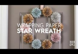 Wrapping Paper Star Wreath