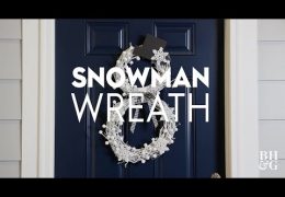 How to Make a Snowman Wreath