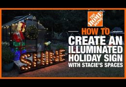 How to Make a Lighted Holiday Sign