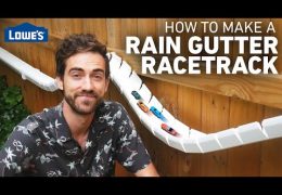 How to Make a Gutter Racetrack