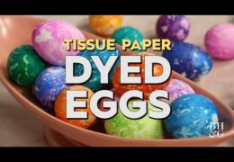 Tissue Paper Dyed Eggs