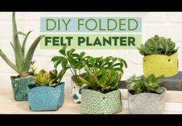 How to Make a Folded Felt Planter