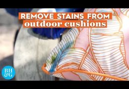 How to Remove Stains from Outdoor Cushions