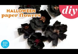 How to Make a Halloween Floral Wall