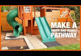 How to Make a Paver and Pebble Pathway