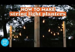 How to Make String Light Planters