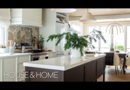 Country Home Kitchen Renovation: Kitchen Island, Ceiling, Cabinetry and Backsplash