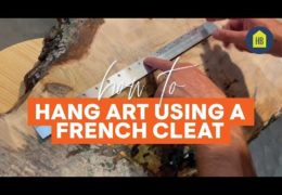 How to Hang Art Using a French Cleat