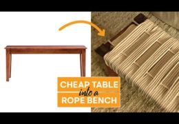 How to DIY a Woven Rope Bench