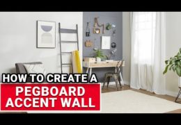 How to Make a Pegboard Accent Wall