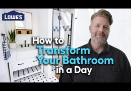 One-Day Bathroom Makeover