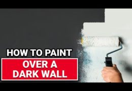 How to Paint Over a Dark Wall