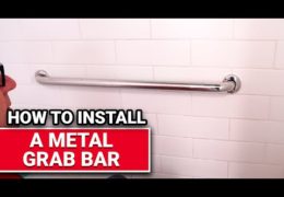 How to Install a Metal Shower Grab Bar