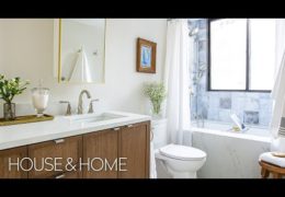 Bright Stylish Condo Bathrooms