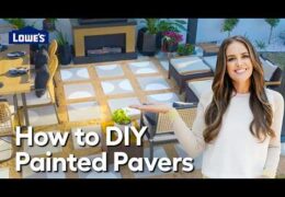 How to DIY Custom Painted Pavers