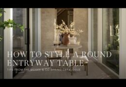 How to Style a Round Entryway Table