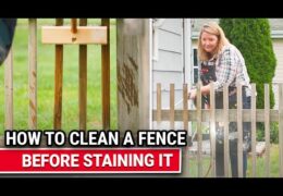 How to Clean a Fence to Prep for Staining