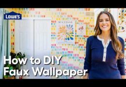 How to DIY Faux Wallpaper